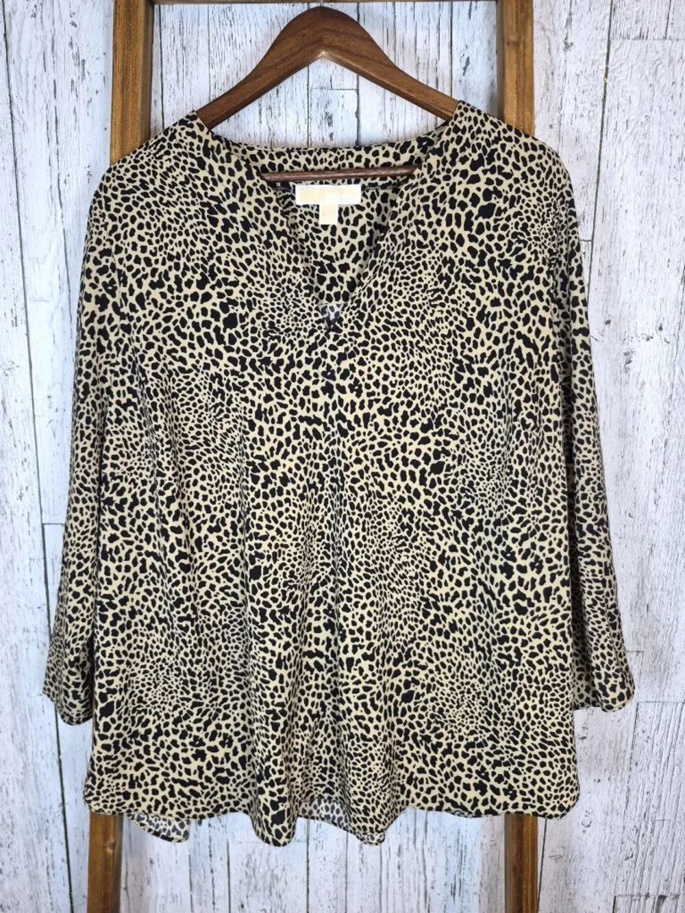 Michaels Kor Women's Sz 2X Pullover Animal Print Tunic Top